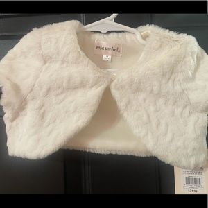 Girls fur dress sweater